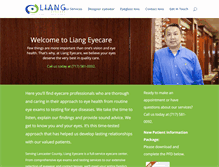 Tablet Screenshot of liangeyecare.com
